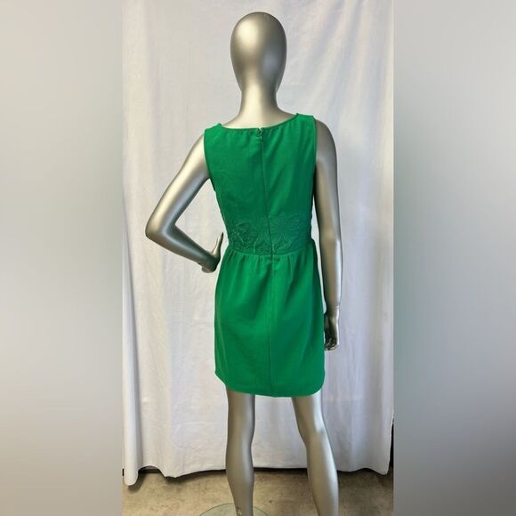 Urban Outfitters Pins & Needles Sleeveless Crepe Dress Floral Waist Green Size S - Picture 4 of 8